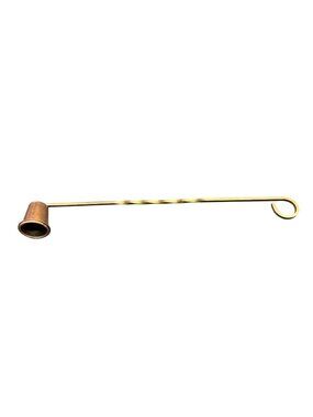 Vintage Brass & Copper Candle Snuffer 11" Long